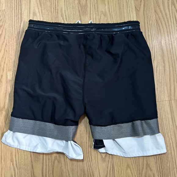 Ten Thousand Fight Shorts Mens Medium Beige 7 in Inseam Athletic Lined Stretch - Picture 9 of 10